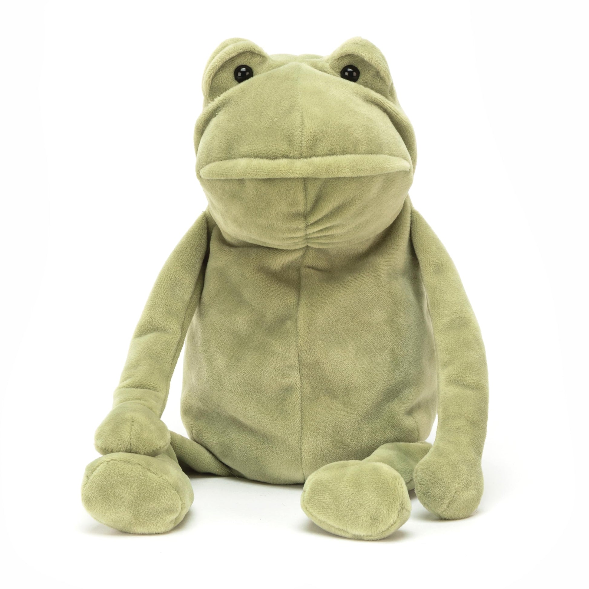 Jellycat Fergus Frog Stuffed Animal  Medium 13 inches - Amphibian Plush Toy - Classic Children's Gift