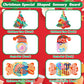 3Pcs Christmas Sensory Activity Board, Fidget Sensory Toys For Kids Adults, Duble Sided Design Kids Busy Board With Christmas Tree, Candy And Christmas Hats, Calm Down Fidget Toy For Stress Relief
