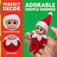 Joyin 2 Pcs Christmas Elf Plush Doll Tiny Soft Plush Toy Doll For Christmas Decor, Xmas Gift, Xmas Clothing For Elf Doll