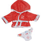 JC Toys Bath Time Gift Set - 14" Vinyl Washable Dolls in Coral Asian, Includes Hooded Bathrobe, Diaper, Pacifier & Bath Friend
