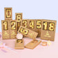CAKE CODE 2.76 Inch Crystal Gold 30 Number Birthday Candles, Gold Number Candles, Cake Number Candles, Party Celebration