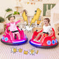 Costzon Bumper Car For Kids, 12V Electric Ride On Bumper W/Remote Control, 360 Degree Spin, Flashing Lights, Built-In Music & Wi