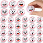 Arrowbash 24 Pcs Mini Face Baseball Stress Balls For Boys Girls Fidget Toys Bulk Foam Balls For Stress And Anxiety Relief Balls