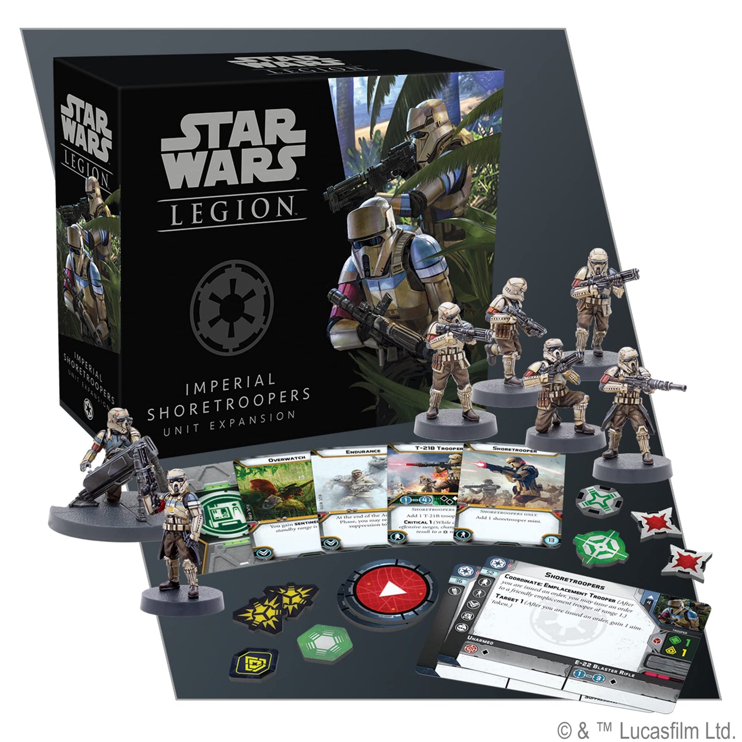 Atomic Mass Games Star Wars: Legion Imperial Shoretroopers Unit Expansion - advanced Troopers! Tabletop Miniatures Game  Strategy Game for Kids and mature-themeds  Ages 14+  2 Players  3 Hour Playtime  Made