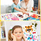 24 Pcs Make Your Own Sticker Sheets For Kids, Mix And Match Animal Face Stickers For Kids 3-5, 4-8, Toddlers Crafts Activities G