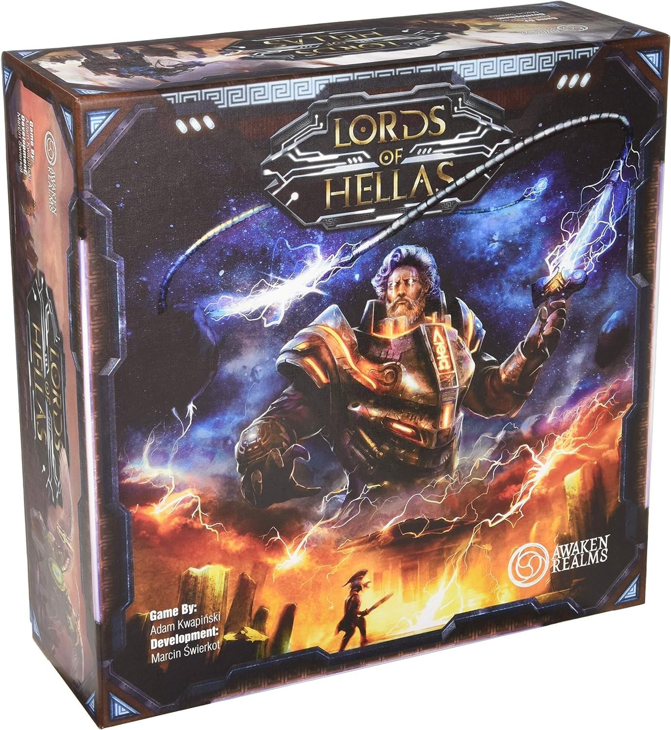Awaken Realms Lords of Hellas Board Game - Medium Multicolor Cardboard - Model ARLOH001