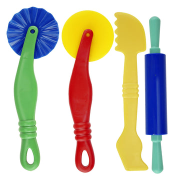 Kare & Kind Set of 32pcs Smart Dough Tools Kit with Models and Molds (Capital Letters)