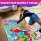 Quokka Giant Floor Puzzles For Kids Ages 4-6 - 2X3 Feet Extra-Thick 48 Pieces Toddler Puzzle Ages 3-5 – Mermaid Educational Activity For Boys Girls – Premium Box With Sturdy Handle & Magnetic Closure