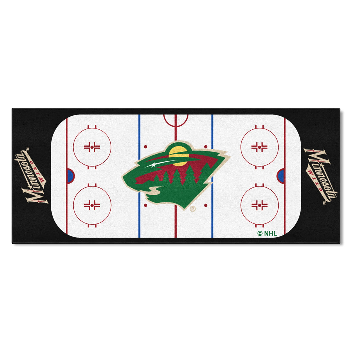 FANMATS 10400 NHL Minnesota Wild Nylon Face Football Field Runner , 30x72