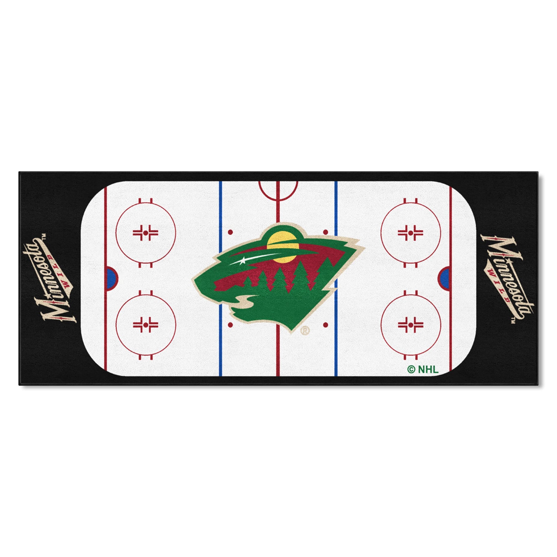 FANMATS 10400 NHL Minnesota Wild Nylon Face Football Field Runner , 30x72