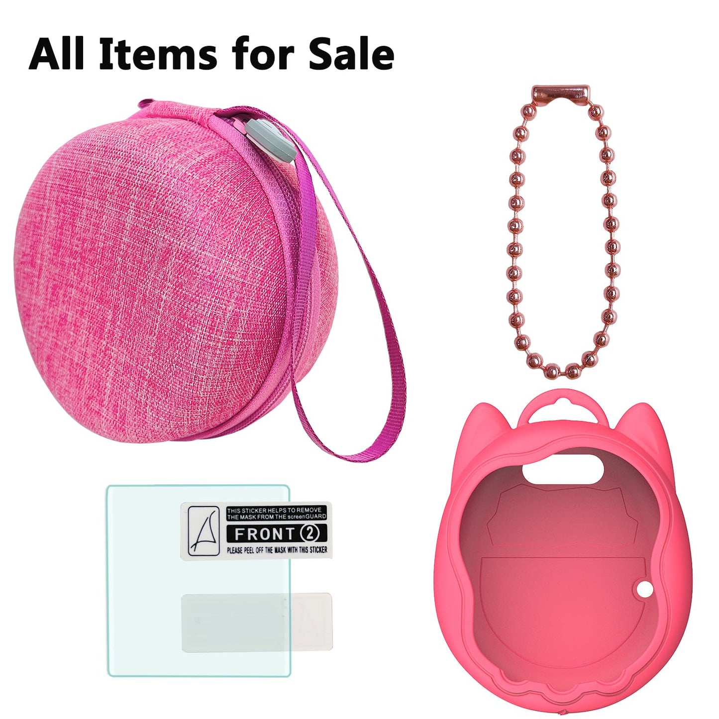 Xegimor Silicone Cover And Carrying Case For Tamagotchi Uni Interactive Virtual Pet, Screen Protector For Tamagotchi Uni Digital