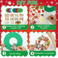 Hollowfly 48 Sets Christmas Wreath Craft Kits for DIY Santa Claus Wreath Hanging Ornaments Make Your Own Paper Xmas Craft with S