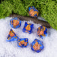UDIXI 7PCS Resin DND Dice Set, Blue D&D Dice Set Filled with Octopus for RPG MTG Dungeons and Dragons Role Palying Games and Oth