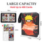 Anime Trading Card Binder  4 Pocket with 50 Sleeves up to 400 Cards  Waterproof Card Storage Bag for Anime  Game and TCG Cards
