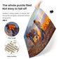 Najiaxiaowu Wooden 1000 Pieces Jigsaw Puzzles For Adults, Elderly Or Kids, Western Cowboy Rider Prairie Wind Flower Puzzle For F