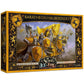 CMON A Song of Ice and Fire Tabletop Miniatures Game Baratheon Halberdiers Unit Box - House Baratheon Vanguard Defense! Strategy Game for mature-themeds  Ages 14+  2+ Players  45-60 Minute Playtime  Made