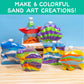 Made By Me Underwater Sand Art Kit, 6 Ocean-Themed Bottles, 8 Sand Colors, Glitter, Funnel, DIY Activity for Kids Ages 6-9