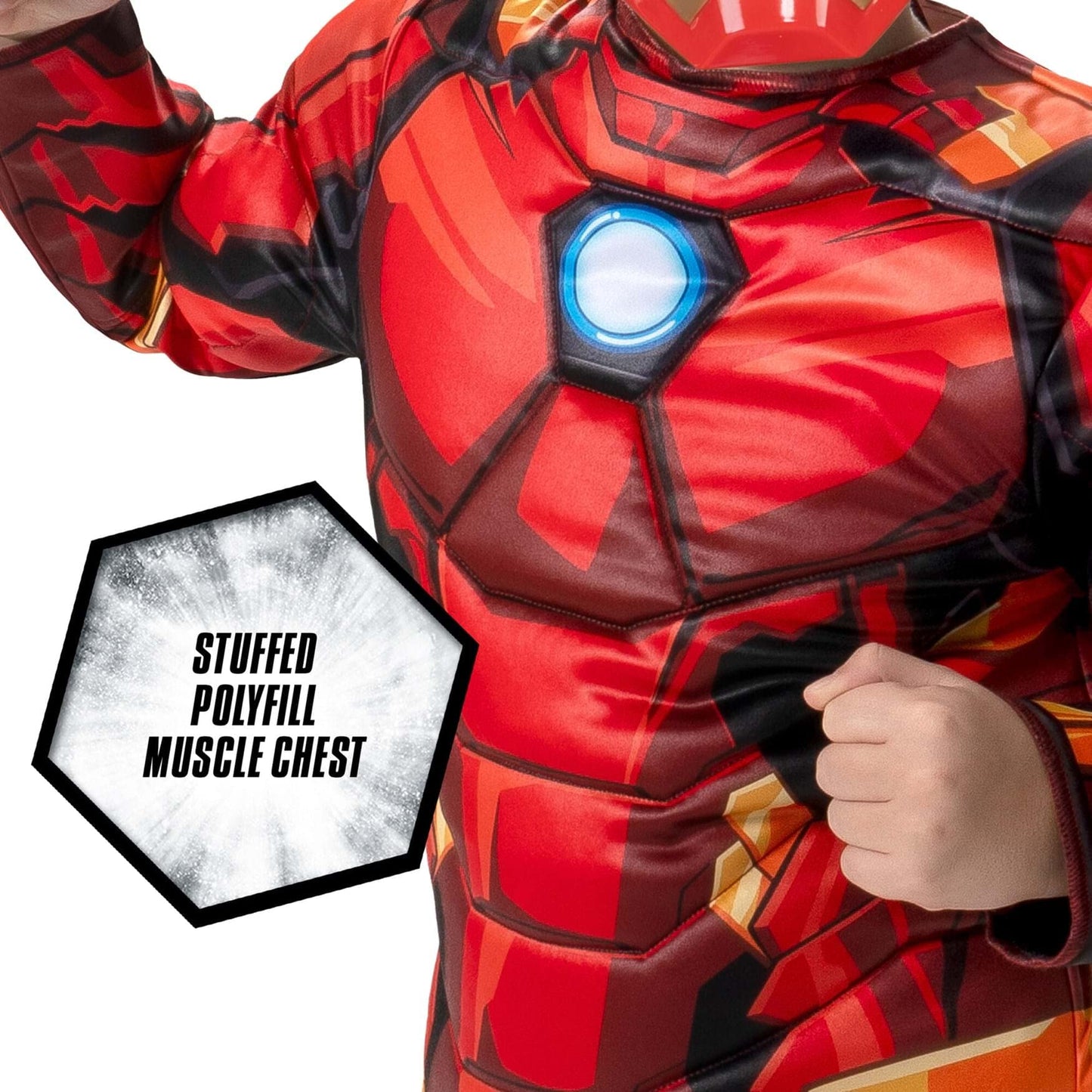 Marvel Boys Deluxe Iron Man Costume, Kids Tony Stark Superhero Halloween Costume, Child - Officially Licensed X-Large