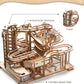 Sainsmart Jr. 3D Wooden Puzzles For Adults, 225 Pcs Marble Run Wood To Build, Electric Driven Mechanical Model Building Kit, Diy Gift For Aged 14+, Roller Coaster