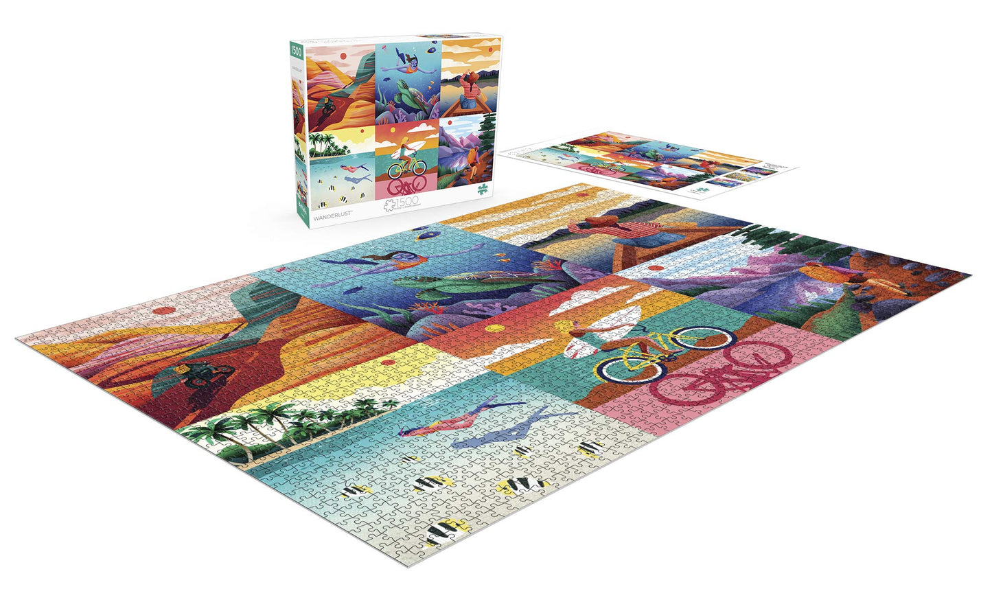 Buffalo Games - Marcy Day - Wanderlust - 1500 Piece Jigsaw Puzzle For Adults -Challenging Puzzle Perfect For Game Nights - Finished Size Is 38.50 X 26.50