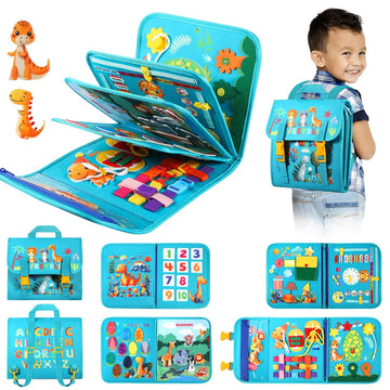 Freybli Toddler Busy Board Montessori Toys For 1-3 Year Old Boy Birthday Gift, Educational Learning Busy Book For Toddlers 1-3,