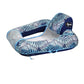 Aqua Zero Gravity Pool Chair Float - Inflatable  Heavy-Duty mature-themed Pool Chair for Floating - Blue Fern