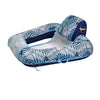 Aqua Zero Gravity Pool Chair Float - Inflatable  Heavy-Duty mature-themed Pool Chair for Floating - Blue Fern