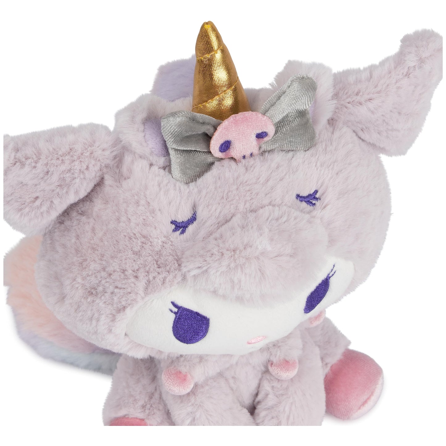GUND Sanrio Kuromi Unicorn Plush Toy  enhanced Stuffed Animal for Ages 1 and Up  Purple  6