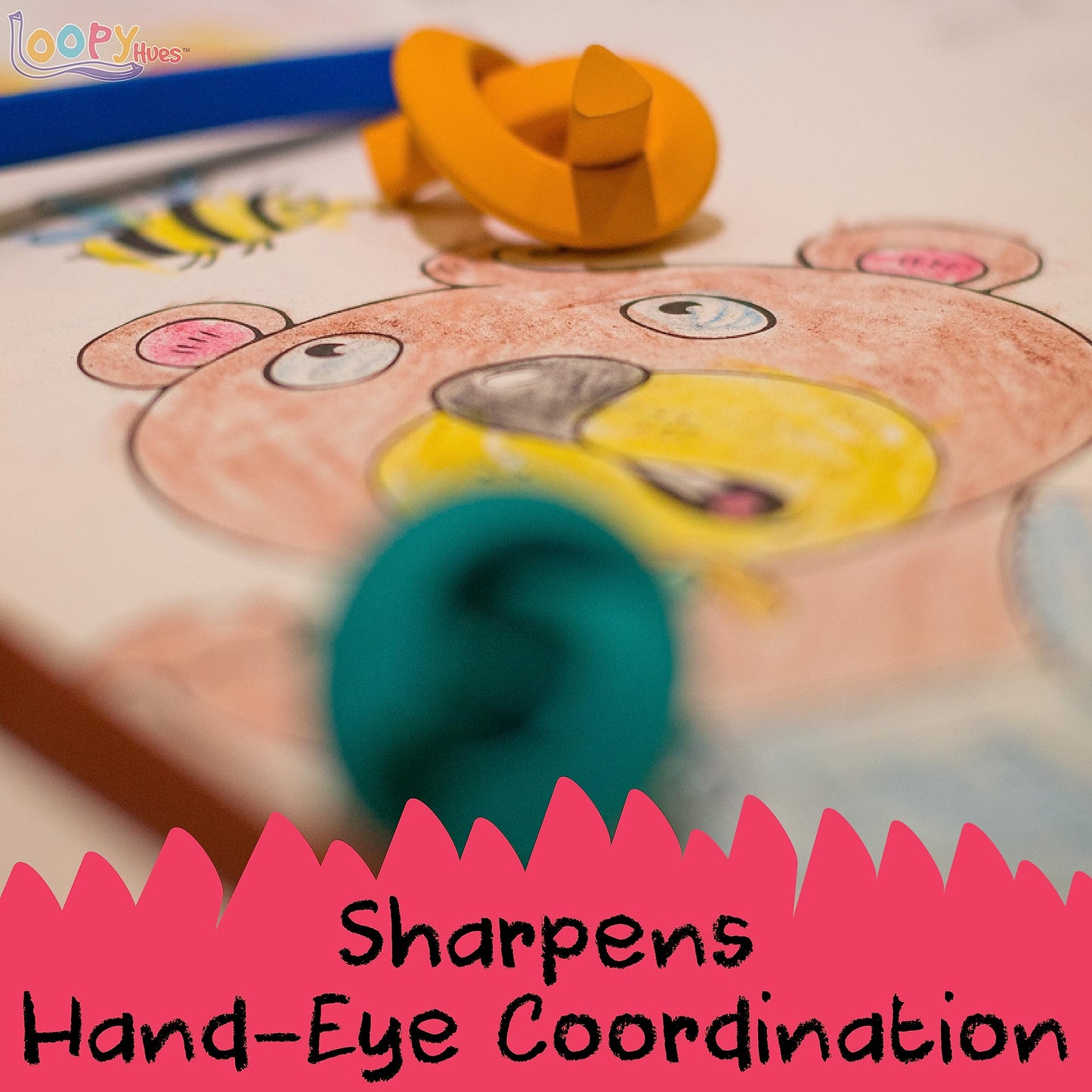 Loopy Hues Bendable Crayons For Kids, Arts & Crafts, School Supplies, 3D Letter & Number Crayons, No Sharpening Needed, Assorted