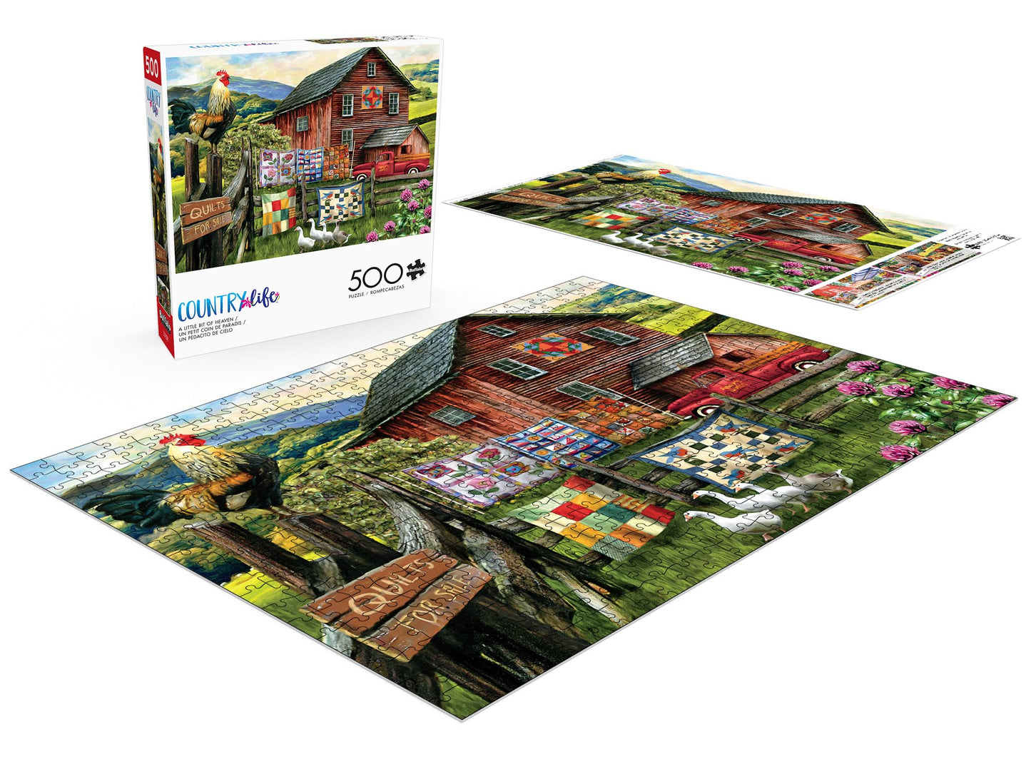 Buffalo Games 500-Piece Jigsaw Puzzle - A Little Bit of Heaven, Large, Multicolor, Model 33265, Perfect for Game Nights