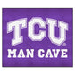FANMATS 17283 TCU Horned Frogs Man Cave Tailgater Rug - 5ft. x 6ft. Sports Fan Area Rug, Home Decor Rug and Tailgating Mat