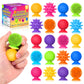 Sensory Fidget Toys Kids Adults :20 Pack Textured Suction Cup Sensory Toys For Kids With Autism- Bulk Fidgets For Students Classroom Prize-Squishy Bath Calm Down Corner Supplies For Boys Girls Gifts
