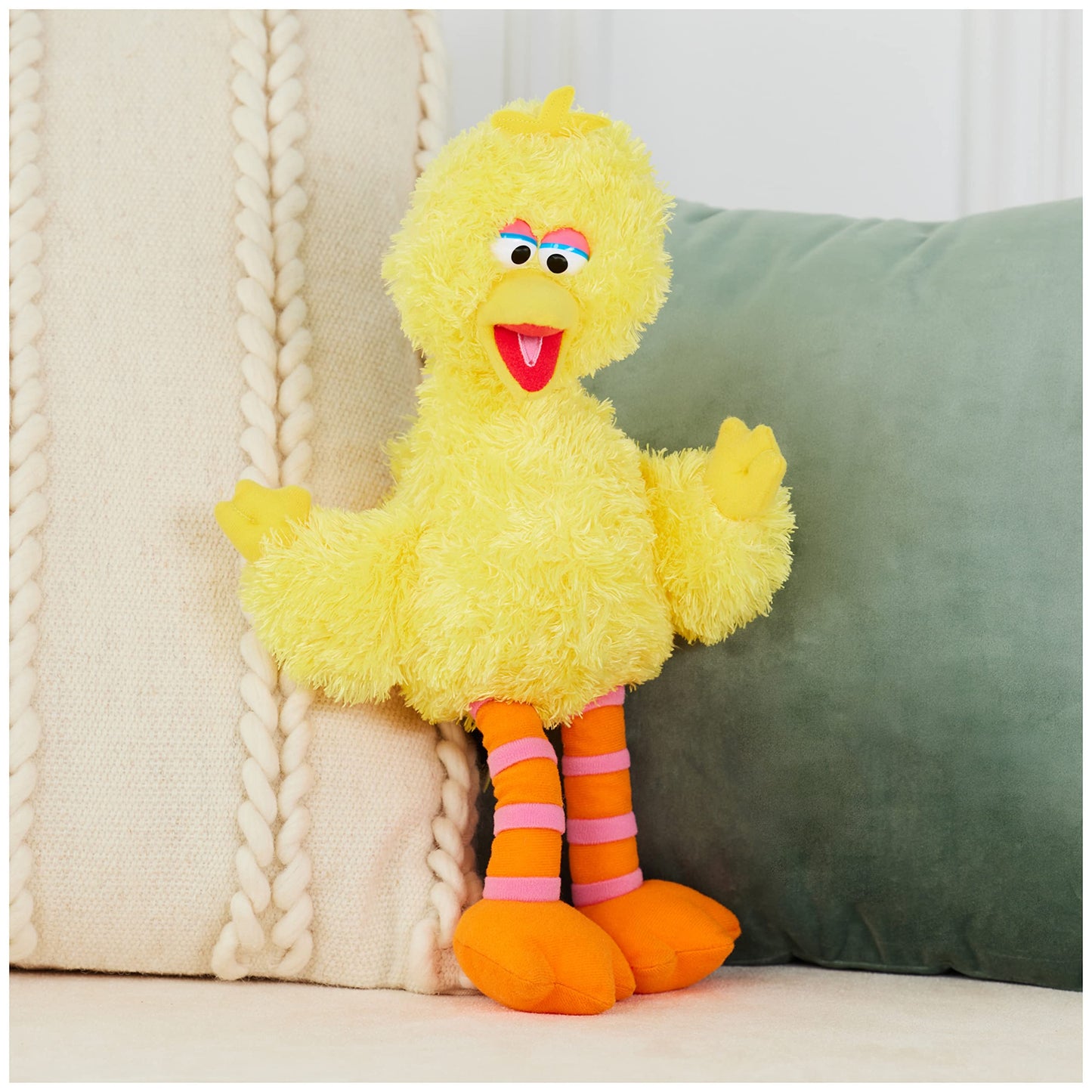 GUND Big Bird Plush Toy, 14" Premium Muppet, Yellow, Soft Polyester, Ages 1 & Up, Model 6047450