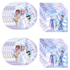 40Pcs Frozen Birthday Party Supplies, include 20 Plates and 20 Napkins, Frozen Birthday Party Decorations