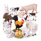 Terra by Battat Toy Farm Animals Set - Realistic 12 Pairs for Imaginative Play, 1-3 Inch, White, Model AN6044BZ