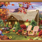 MasterPieces - 300 Piece Jigsaw Puzzle, Large EZ Grip Shapes, Autumn Warmth, Fun for Adults, Seniors, Family, Kids, Non-Glare Fi