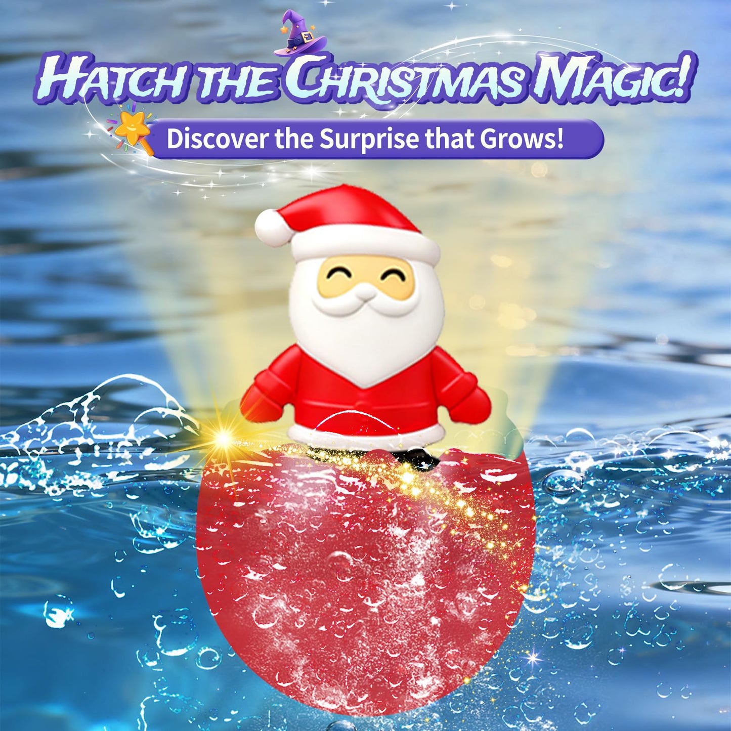 Christmas Stocking Stuffers Gifts for Kids, 6 Pack Magical Christmas Hatching Eggs-Surprise Toys Grow 600%, Funny Xmas Gift Choi