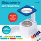 Discovery Kids Art Projector With Six Dry Erase Markers And 10 Reusable Drawing Discs, Draw On Reusable Transparent Sheets, Magnify And Project Art Onto Ceilings, Walls, And More