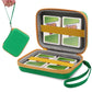 Tombert Carrying Case For Ptcg Trading Cards, Hard-Shell Storage Box Fits Magic Mtg Cards And Ptcg, Holds 300+ Cards(Green&Yellow)