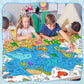 Ddmy Under The Sea Giant Poster, 72 X 35.5 Inch Versatile Drawing Paper For Kids, Classroom Wall/School/Home, Sea Animal Table Cover Coloring Sheets Tablecloth