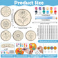 Silipull 24 Sets Flower Wind Chimes Craft for Kids Back to School Color Your Own Windchime DIY Unfinished Wood Hanging Ornament