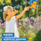 Pustefix Multi Bubble Trumpet Blowing Toy Set - Includes Blower, 8.45 oz Bubbles, Liquid Tray - Multicolor, Model 869-555