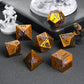 Metal Dice Flowers, 7 PCS Metallic Dungeons and Dragons Dice Set with Grogeous Gift Case for DND Dungeons and Dragon Tabletop Ga