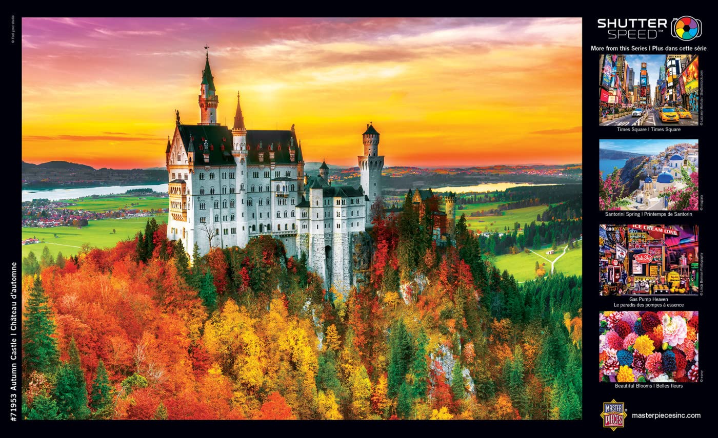 Masterpieces 1000 Piece Jigsaw Puzzle For Adults, Family, Or Kids - Autumn Castle - 19.25'X26.75'