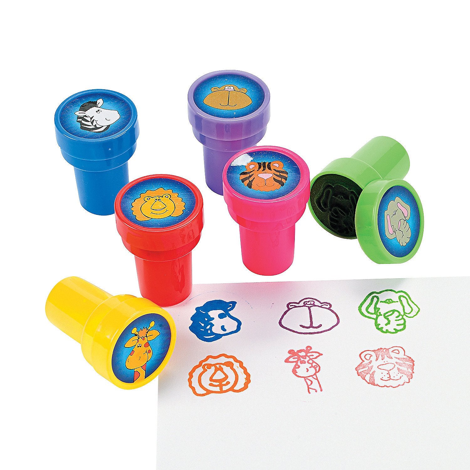 ~ 24 ~ Jungle Zoo Safari Stampers Self-ink Stamps ~ NEW