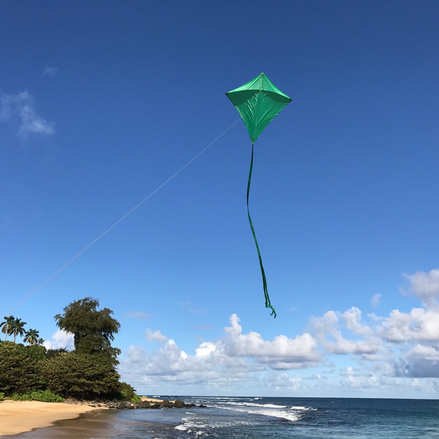 In The Breeze Green Diamond Kite, 30-Inch