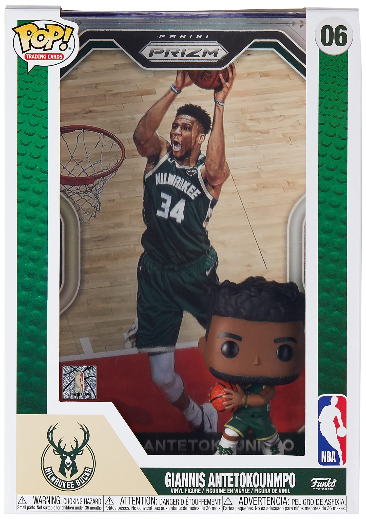 Funko Pop! Nba Trading Cards: Giannis Antetokounmpo