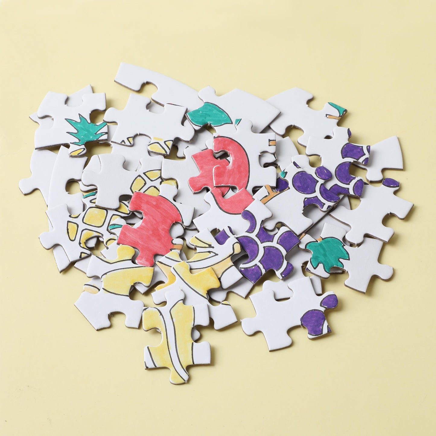 Mr. Pen- Blank Puzzle, 12 Pack, 40 Pieces/Pack, 9.3'' X 6.2'', Heart Shaped White Puzzle, Blank Puzzles To Draw On, Easter Gift