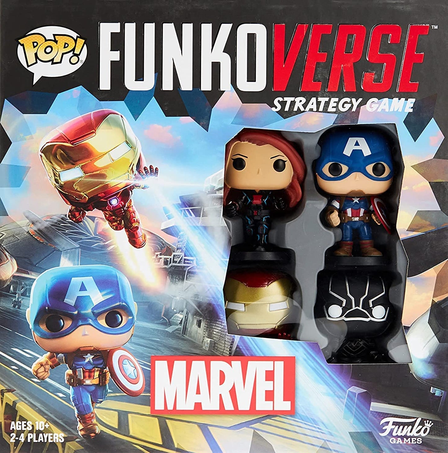 Funko Games Funkoverse: Marvel 100 4-Pack - Black Panther - Marvel Comics - Light Strategy Board Game For Children & Adults (Age