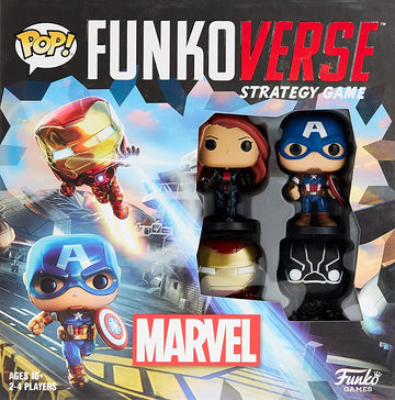 Funko Games Funkoverse: Marvel 100 4-Pack - Black Panther - Marvel Comics - Light Strategy Board Game For Children & Adults (Age
